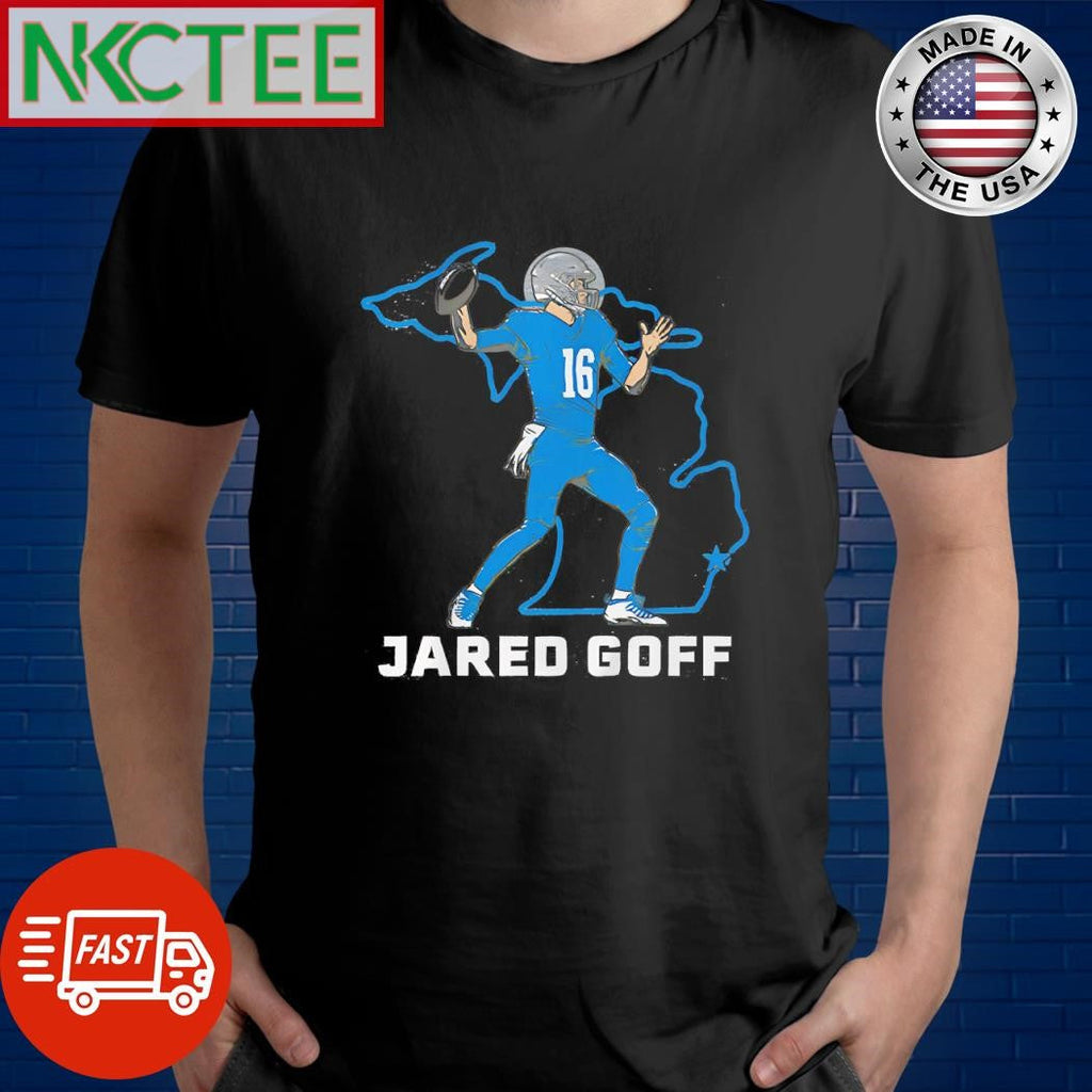 Jared Goff State Star shirt Unisex T-shirt, Sweatshirt, Hoodie, Long Sleeve Tee - T-Shirt, Sweatshirt, Hoodie