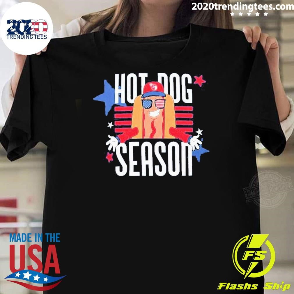 Jarrett Allen Hot Dog Season Shirt Unisex T-shirt, Sweatshirt, Hoodie, Long Sleeve Tee - T-Shirt, Sweatshirt, Hoodie