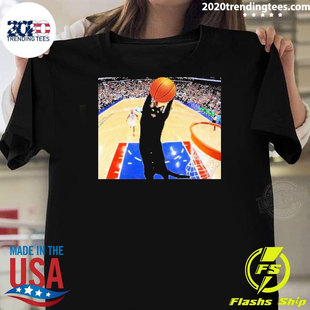 Jarrett Allen Wearing Basketball Cat Meme Shirt Unisex T-shirt, Sweatshirt, Hoodie, Long Sleeve Tee - T-Shirt, Sweatshirt, Hoodie