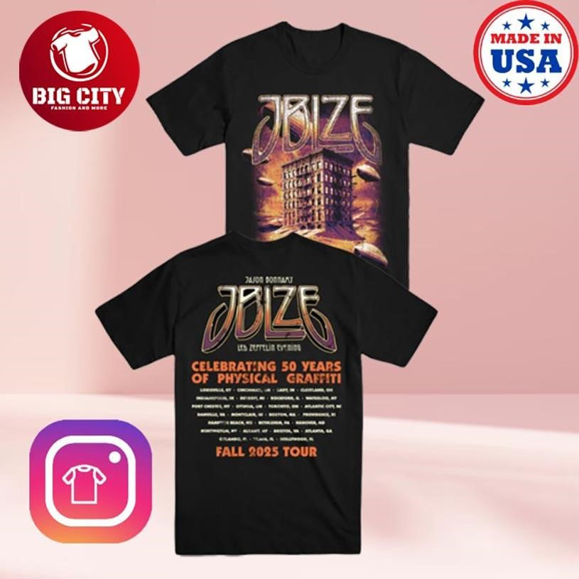 Jason Bonham Physical Graffiti Tour Part 3 Two Sided Shirt Unisex T-shirt, Sweatshirt, Hoodie, Long Sleeve Tee - T-Shirt, Sweatshirt, Hoodie
