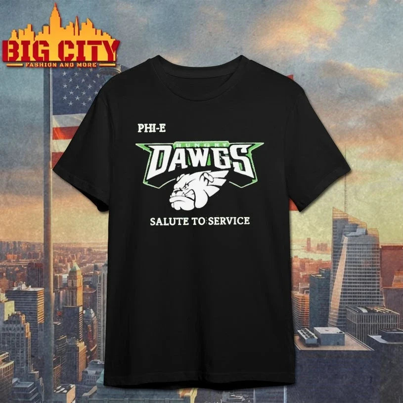 Jason Kelce Phi E Hungry Dawgs Salute To Service shirt Unisex T-shirt, Sweatshirt, Hoodie, Long Sleeve Tee - T-Shirt, Sweatshirt, Hoodie
