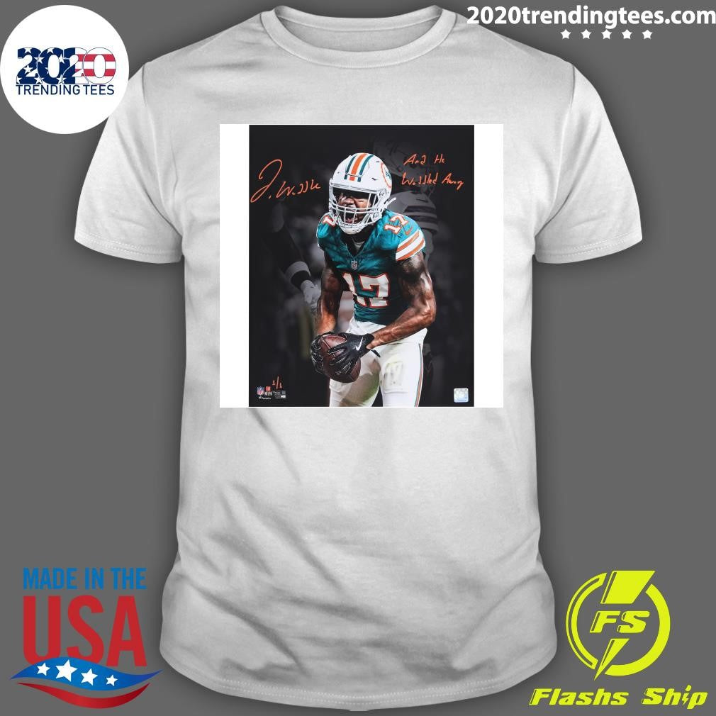 Jaylen Waddle Miami Dolphins Autographed Unleashed Spotlight Signature Shirt Unisex T-shirt, Sweatshirt, Hoodie, Long Sleeve Tee - T-Shirt, Sweatshirt, Hoodie