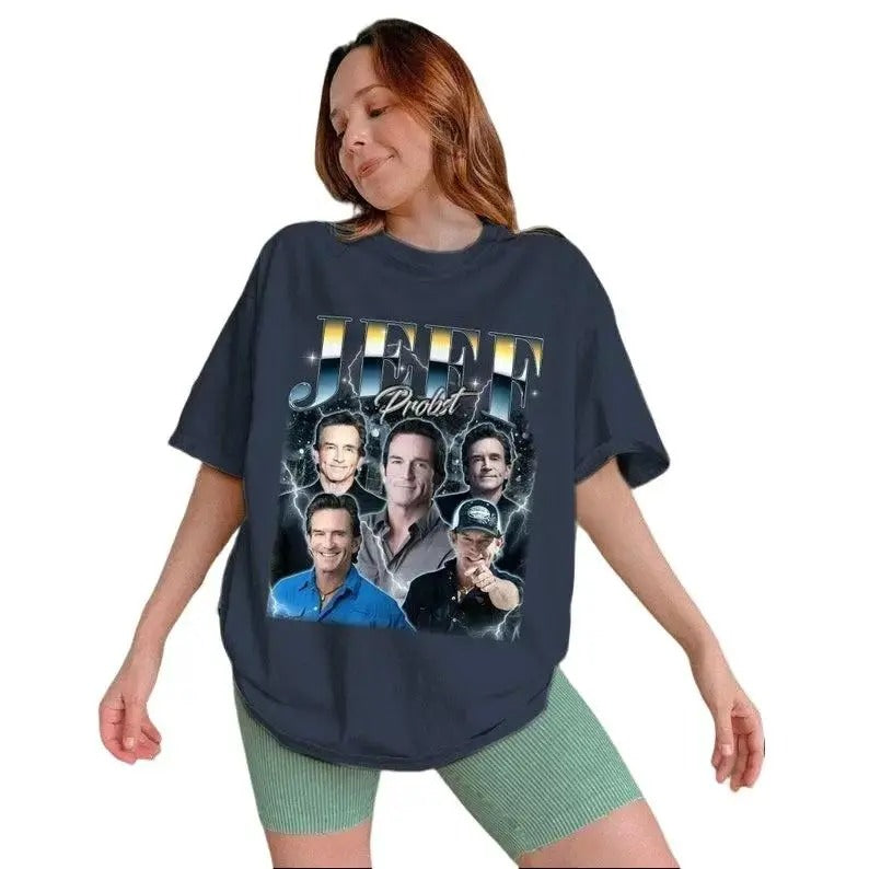 Jeff Probst Shirt Jeff Probst Presenter Homage Television Presenter T-Shirts, Hoodie, Sweatshirt - T-Shirt, Sweatshirt, Hoodie