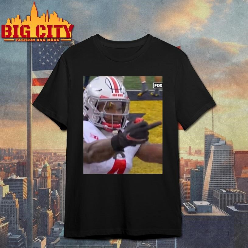 Jeremiah Smith Middle Finger Fan Michigan Shirt Unisex T-shirt, Sweatshirt, Hoodie, Long Sleeve Tee - T-Shirt, Sweatshirt, Hoodie