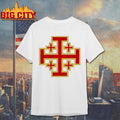 Jerusalem Cross Symbol Shirt Unisex T-shirt, Sweatshirt, Hoodie, Long Sleeve Tee - T-Shirt, Sweatshirt, Hoodie