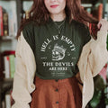Jessie J Ross Hell Is Empty All Devils Are Here Shakespeare Smooth Fabric Streetwear T-Shirts, Hoodie, Sweatshirt - T-Shirt, Sweatshirt, Hoodie