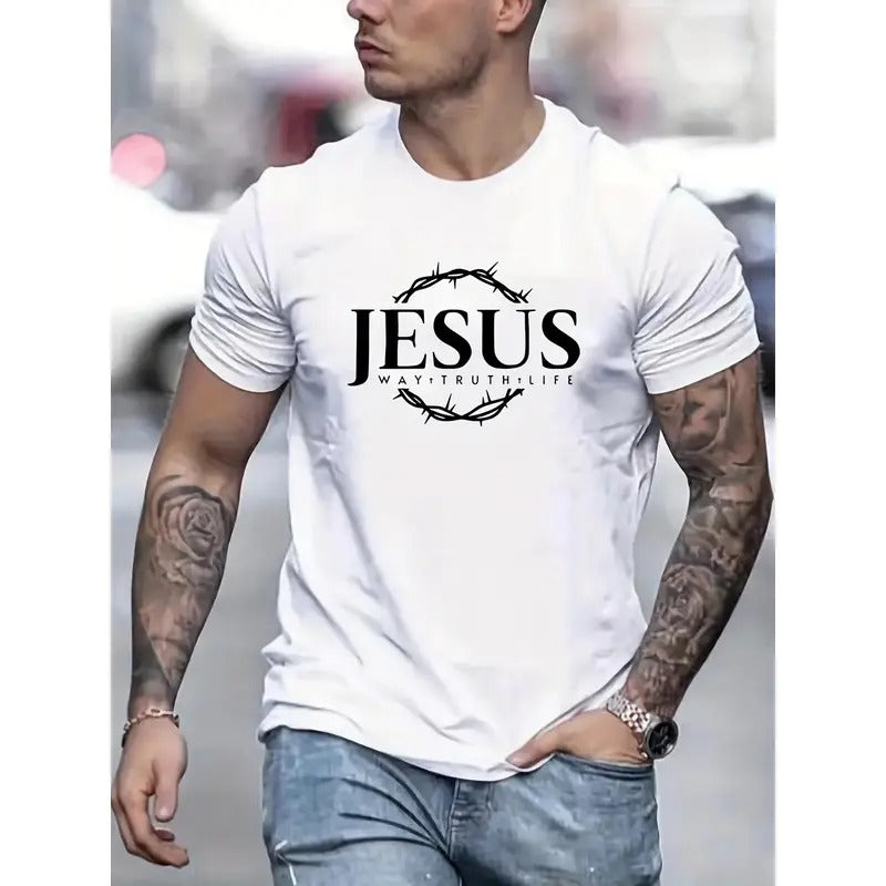 "Jesus" Print Casual Street Stretch Round Neck Shirt Summer Made USA T-Shirts, Hoodie, Sweatshirt - T-Shirt, Sweatshirt, Hoodie