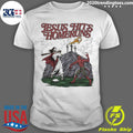 Jesus And Devil Hits Homeruns Shirt Unisex T-shirt, Sweatshirt, Hoodie, Long Sleeve Tee - T-Shirt, Sweatshirt, Hoodie