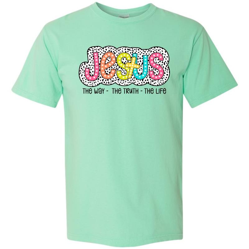 Jesus Neon Spotted Comfort Colors 'NLB' T-Shirts, Hoodie, Sweatshirt - T-Shirt, Sweatshirt, Hoodie