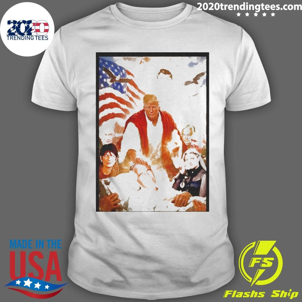 Jesus Trump Healing The Sick Meme Shirt Unisex T-shirt, Sweatshirt, Hoodie, Long Sleeve Tee - T-Shirt, Sweatshirt, Hoodie