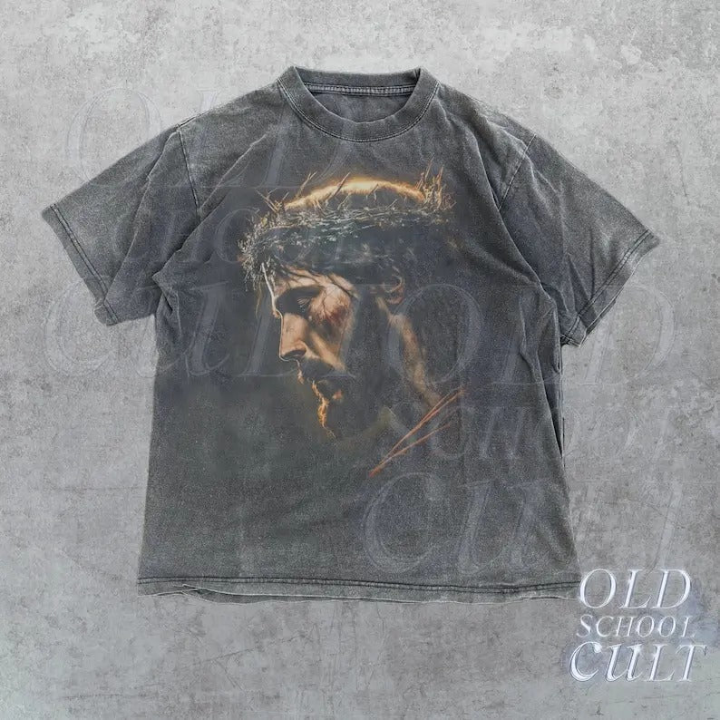 Jesus Vintage 90s Shirt Jesus Shirt Easter Shirt Christian Easter Shirt Retro Halftone Shirt He Has Rizzen Shirt T-Shirts, Hoodie, Sweatshirt - T-Shirt, Sweatshirt, Hoodie
