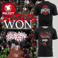 Jesus Won Ohio State Football Graphic 2025 Two Sided Shirt Unisex T-shirt, Sweatshirt, Hoodie, Long Sleeve Tee - T-Shirt, Sweatshirt, Hoodie