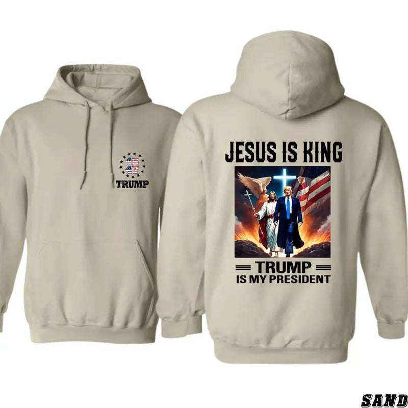 Jesus Is King Trump Faithful Patriot Classic Fit T-Shirts, Hoodie, Sweatshirt - T-Shirt, Sweatshirt, Hoodie