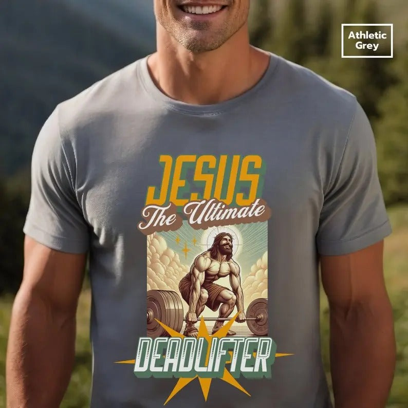 Jesus Deadlifter Christian Workout Shirt Funny Gym Jesus Lifting Gym Shirt Jesus Religious Gym Apparelstyle{N002}2 T-Shirts, Hoodie, Sweatshirt - T-Shirt, Sweatshirt, Hoodie