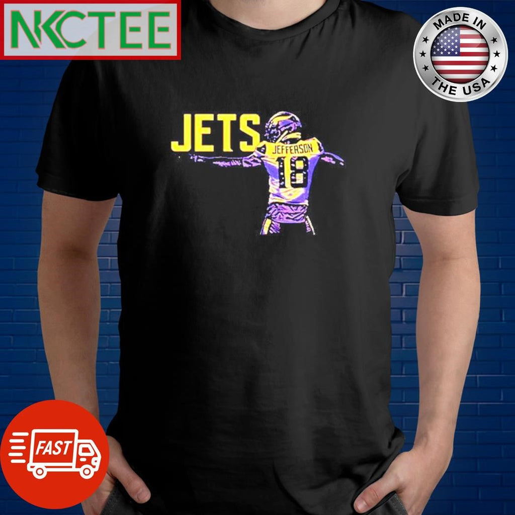 Jets Justin Jefferson 18 shirt Unisex T-shirt, Sweatshirt, Hoodie, Long Sleeve Tee - T-Shirt, Sweatshirt, Hoodie