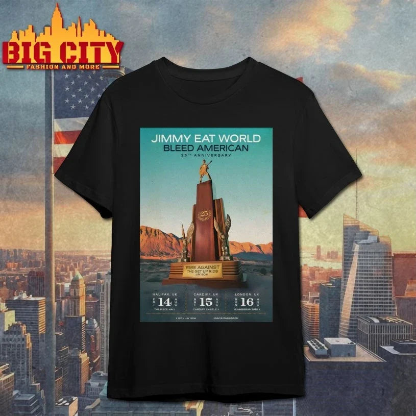 Jimmy Eat World Bleed American 25th Anniversary 2026 Poster shirt Unisex T-shirt, Sweatshirt, Hoodie, Long Sleeve Tee - T-Shirt, Sweatshirt, Hoodie
