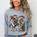 JingleBell Rock Shirt Vintage Western Shirt Matching Vintage Western Shirt Crewnecked Cowboy Santa Western List T-Shirts, Hoodie, Sweatshirt - T-Shirt, Sweatshirt, Hoodie