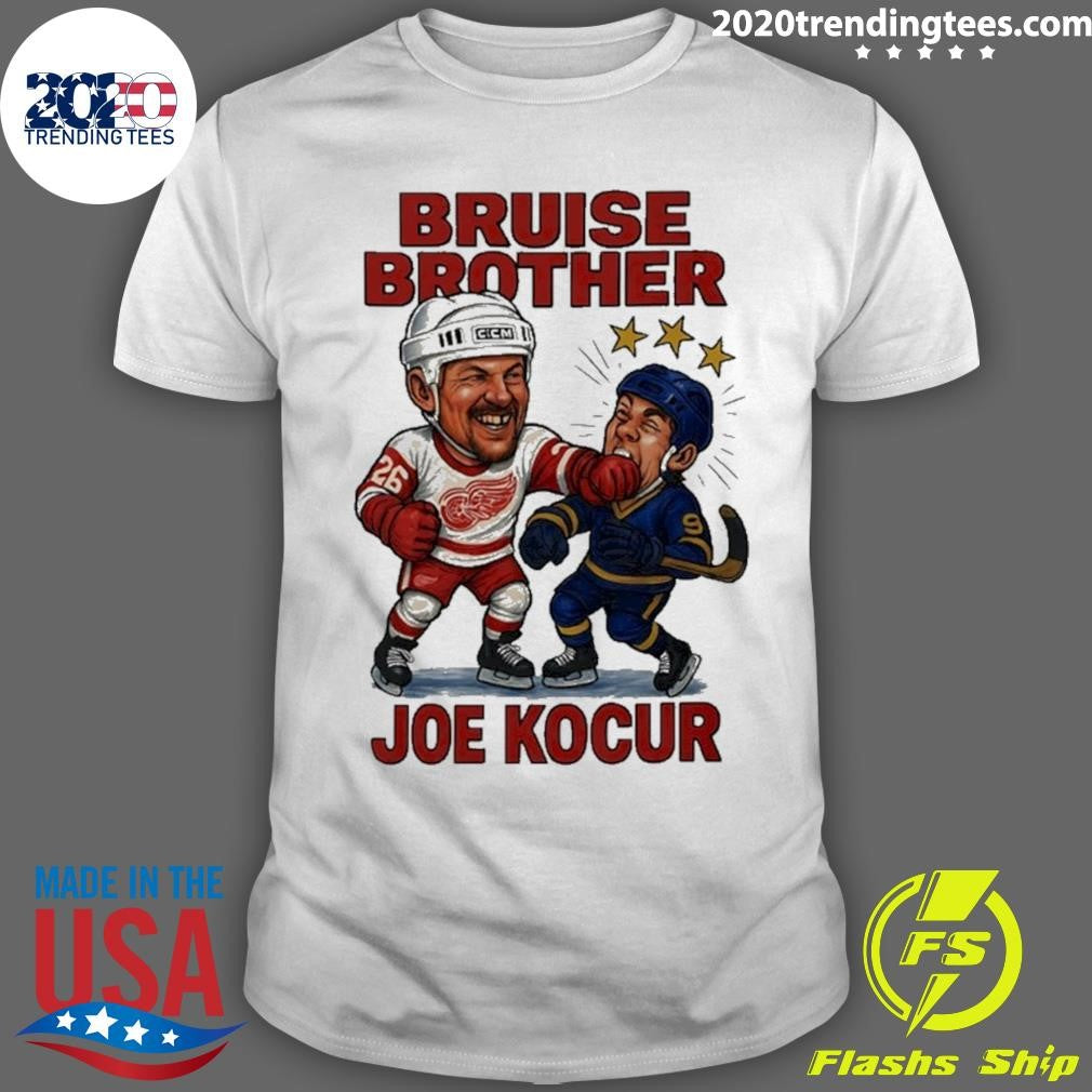 Joe Kocur Bruise Brother Detroit Red Wings Hockey Shirt Unisex T-shirt, Sweatshirt, Hoodie, Long Sleeve Tee - T-Shirt, Sweatshirt, Hoodie