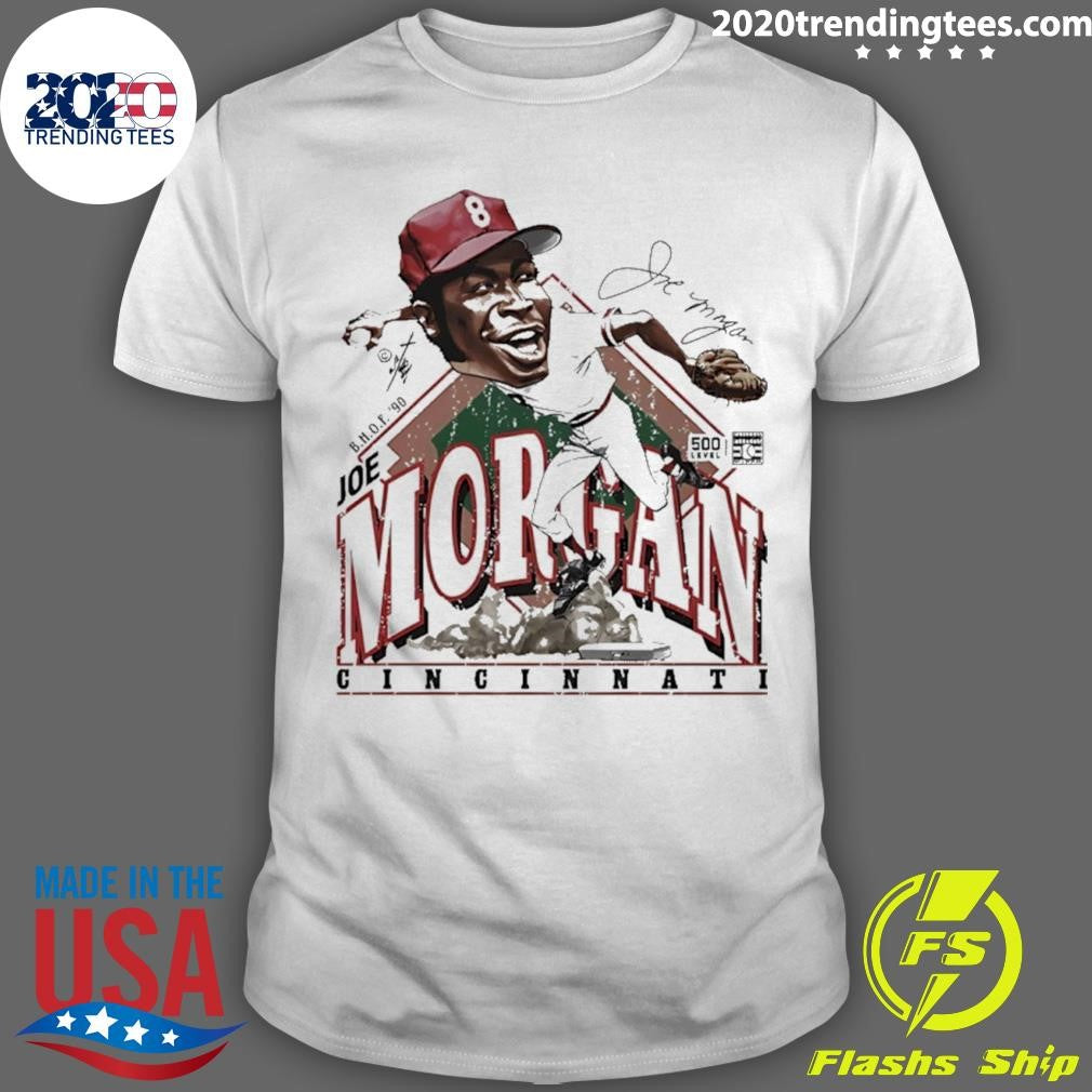 Joe Morgan Cincinnati Reds Bruce Stark Signature Shirt Unisex T-shirt, Sweatshirt, Hoodie, Long Sleeve Tee - T-Shirt, Sweatshirt, Hoodie