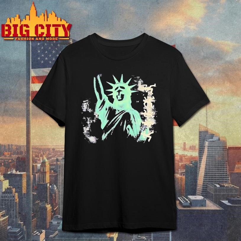 Joey Badas$$ X Kidsuper Studios Liberty Statue Shirt Unisex T-shirt, Sweatshirt, Hoodie, Long Sleeve Tee - T-Shirt, Sweatshirt, Hoodie