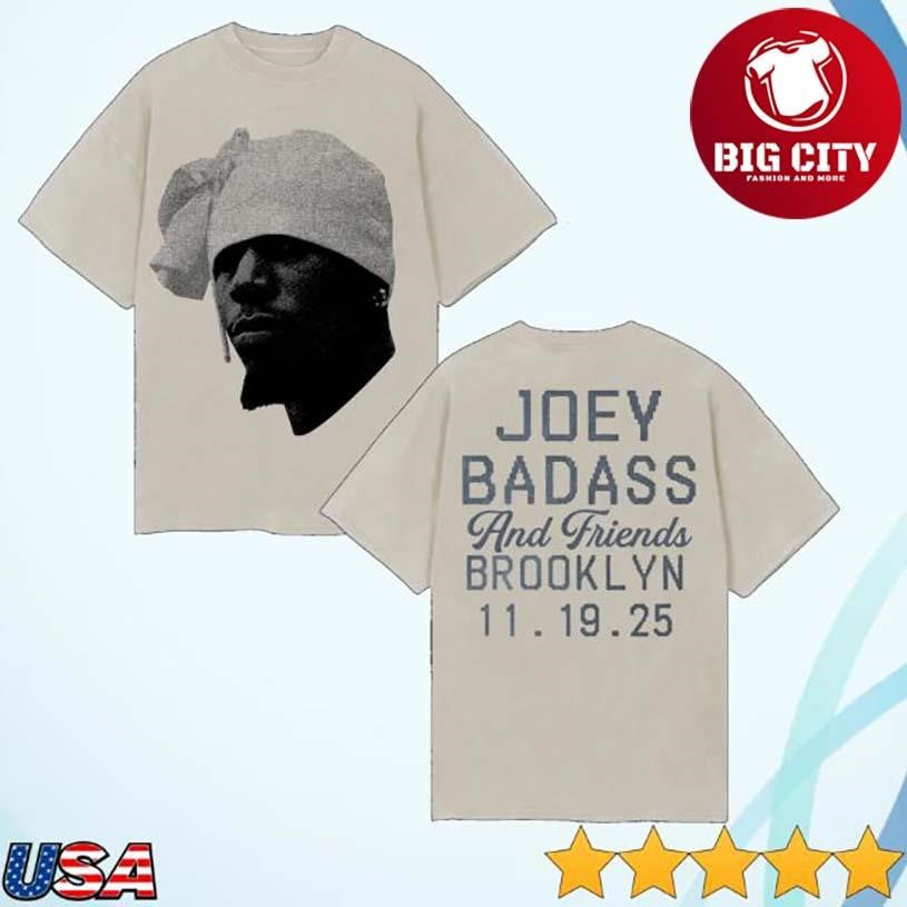 Joey Badass Joey Bada$$ &amp; Friends In Brooklyn Two Sided Shirt Unisex T-shirt, Sweatshirt, Hoodie, Long Sleeve Tee - T-Shirt, Sweatshirt, Hoodie