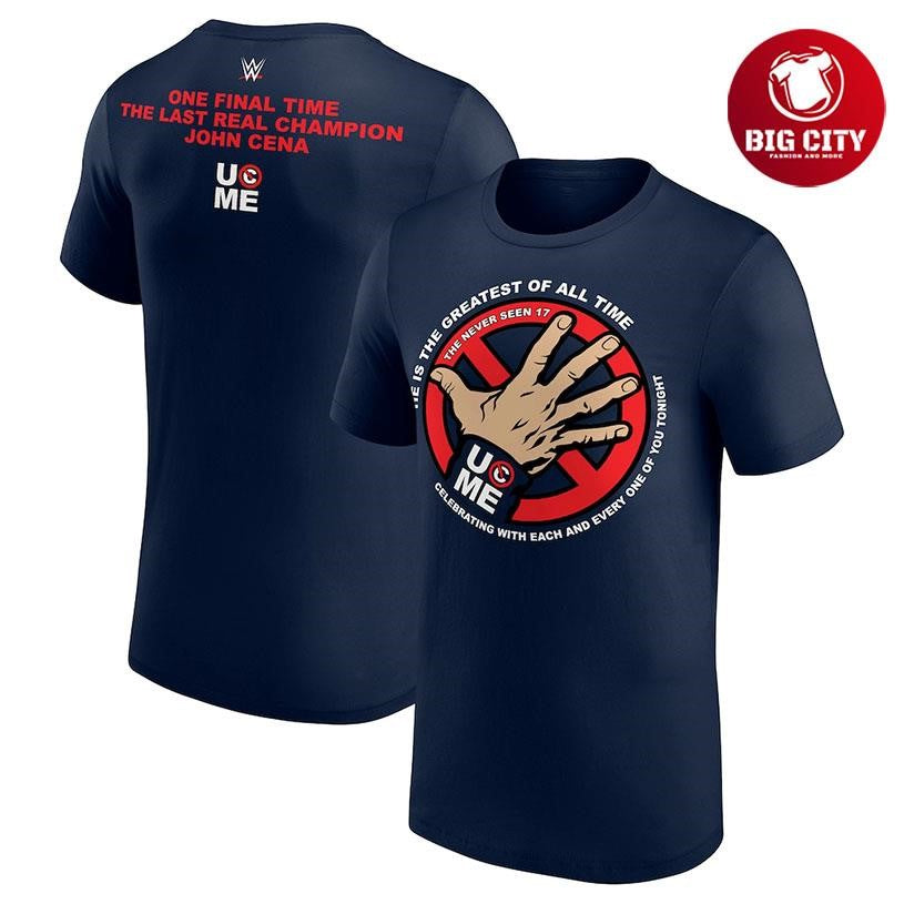 John Cena Never Seen 17 You Can’t See Me Two Sided Shirt Unisex T-shirt, Sweatshirt, Hoodie, Long Sleeve Tee - T-Shirt, Sweatshirt, Hoodie