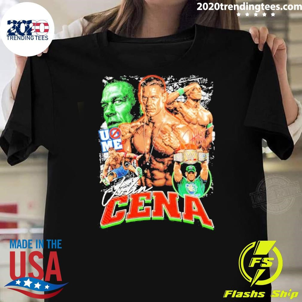 John Cena U Cant See Me Signature Shirt Unisex T-shirt, Sweatshirt, Hoodie, Long Sleeve Tee - T-Shirt, Sweatshirt, Hoodie
