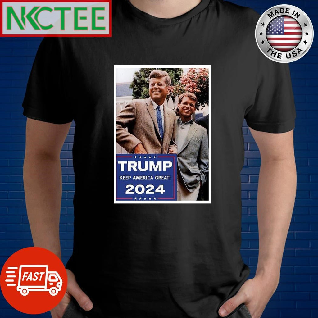 John F. Kennedy Trump keep America Great 2024 shirt Unisex T-shirt, Sweatshirt, Hoodie, Long Sleeve Tee - T-Shirt, Sweatshirt, Hoodie