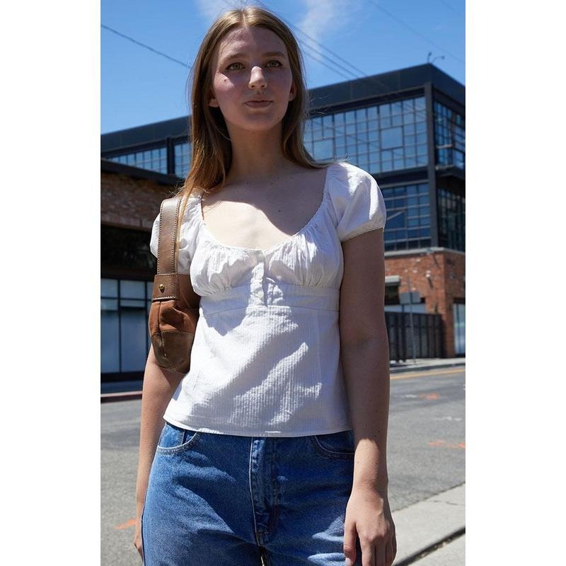 John Galt White Short Sleeve Babydoll Top T-Shirts, Hoodie, Sweatshirt - T-Shirt, Sweatshirt, Hoodie