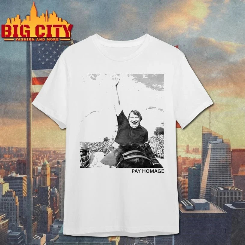 John Madden Pay Homage photo shirt Unisex T-shirt, Sweatshirt, Hoodie, Long Sleeve Tee - T-Shirt, Sweatshirt, Hoodie