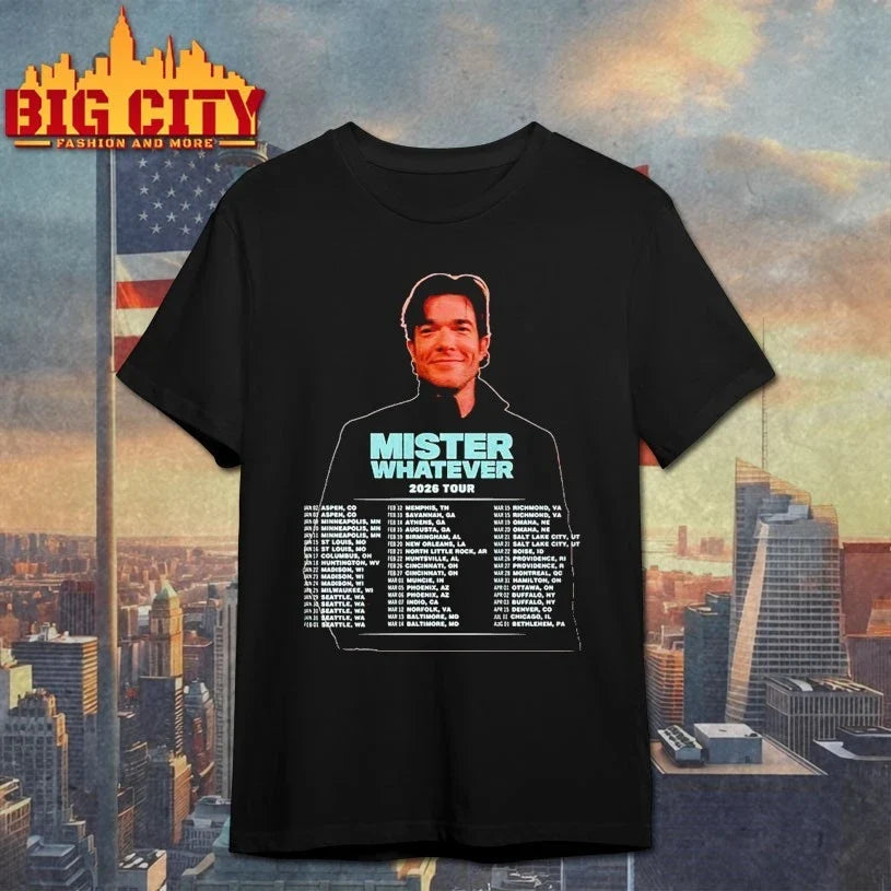 John Mulaney Mister Whatever N.America Tour 2026 shirt Unisex T-shirt, Sweatshirt, Hoodie, Long Sleeve Tee - T-Shirt, Sweatshirt, Hoodie