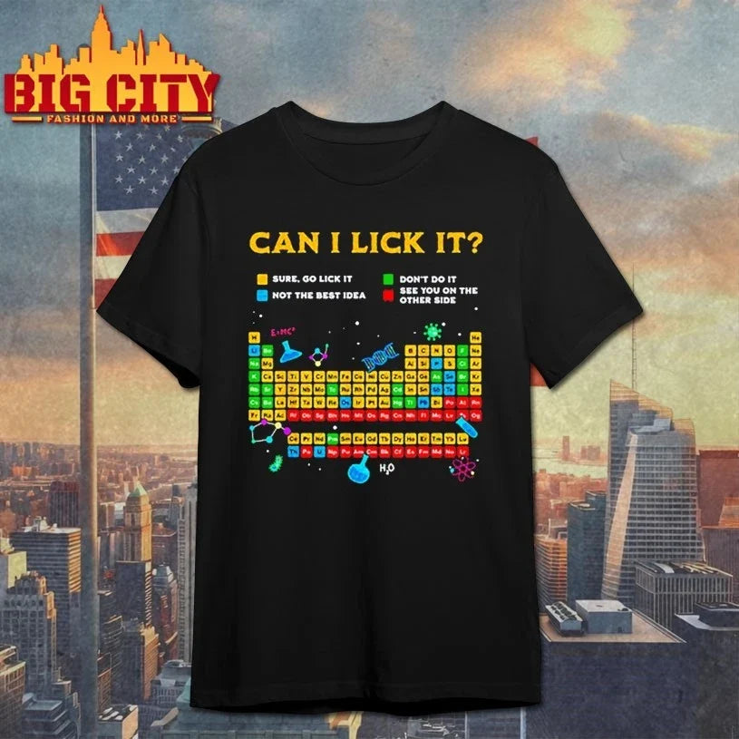 Johnna can I lick it periodic table shirt Unisex T-shirt, Sweatshirt, Hoodie, Long Sleeve Tee - T-Shirt, Sweatshirt, Hoodie