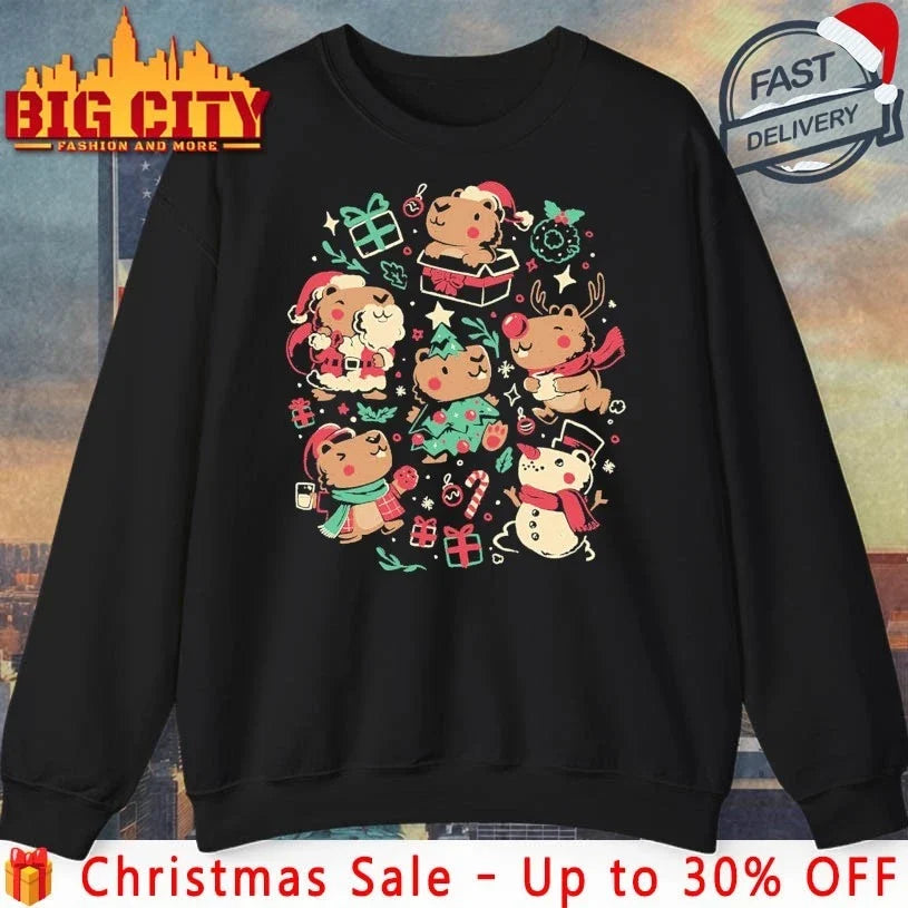 Jolly Capys christmas 2025 shirt Unisex T-shirt, Sweatshirt, Hoodie, Long Sleeve Tee - T-Shirt, Sweatshirt, Hoodie