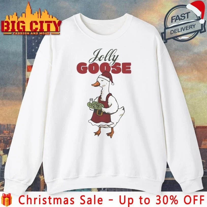 Jolly Goose Christmas 2025 shirt Unisex T-shirt, Sweatshirt, Hoodie, Long Sleeve Tee - T-Shirt, Sweatshirt, Hoodie