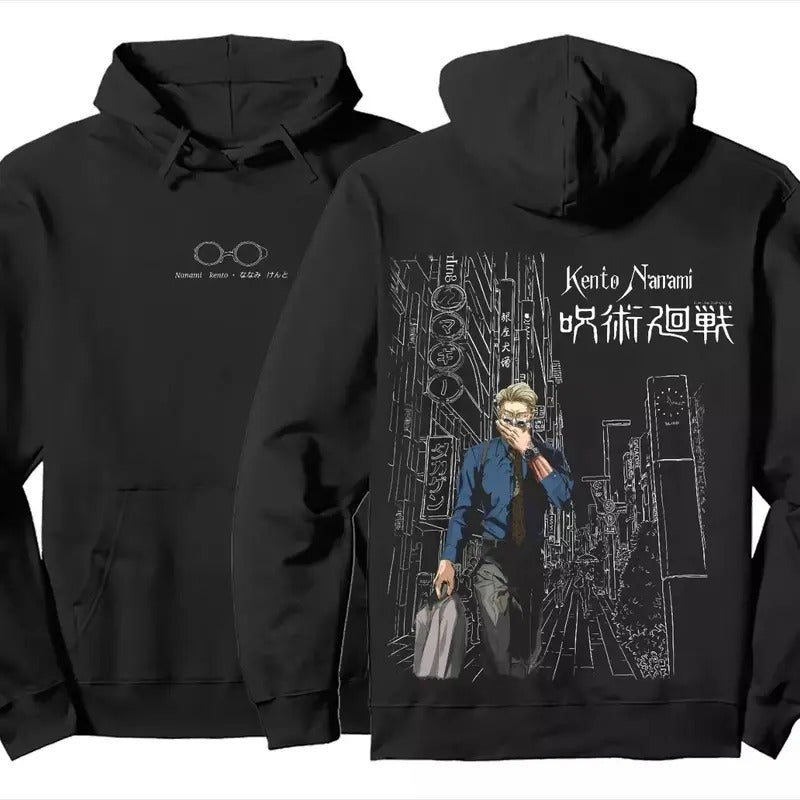 Jujutsu Kaisen JJK Kento Nanami Manga Anime Inspired Minimalist Double Sided T-Shirts, Hoodie, Sweatshirt - T-Shirt, Sweatshirt, Hoodie