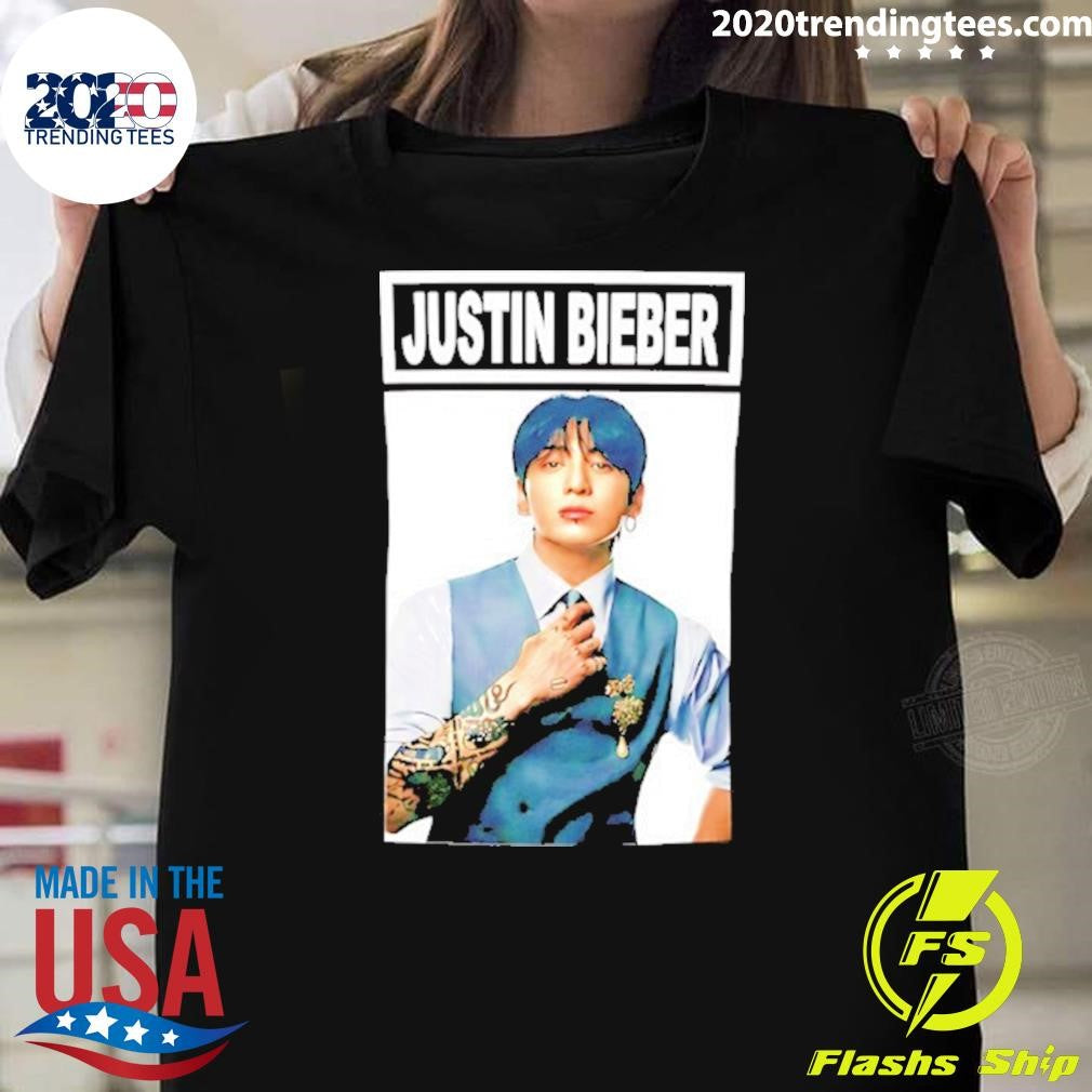 Jung Kook Justin Bts Shirt Unisex T-shirt, Sweatshirt, Hoodie, Long Sleeve Tee - T-Shirt, Sweatshirt, Hoodie