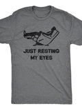 Just Resting My Eyes Recliner Tired Dad Shirt Funny Shirt Funny Dad Shirt Funny Shirts Nap Champ Dad Menswear Top T-Shirts, Hoodie, Sweatshirt - T-Shirt, Sweatshirt, Hoodie