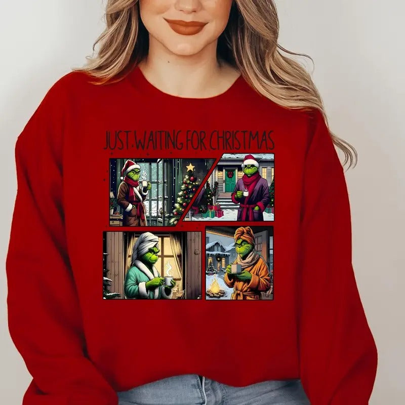 Just Waiting Shirt Cute Shirt Funny Her Winter T-Shirts, Hoodie, Sweatshirt - T-Shirt, Sweatshirt, Hoodie