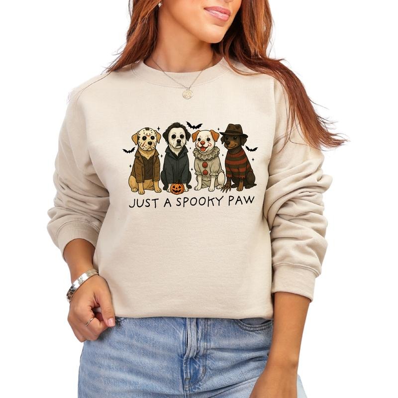 Just Spooky Paw Halloween Cute Dog & Autumn T-Shirts, Hoodie, Sweatshirt - T-Shirt, Sweatshirt, Hoodie