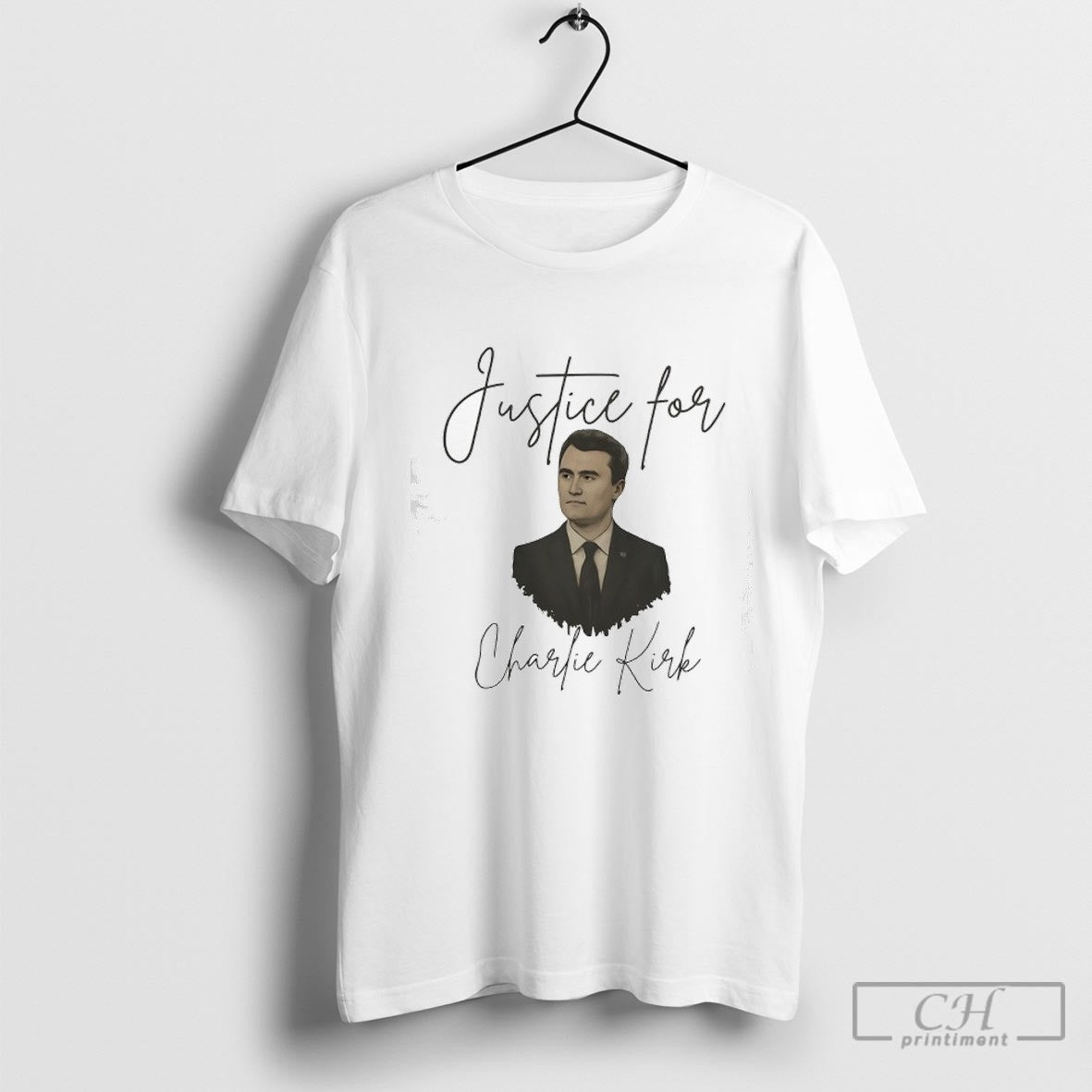 Justice For Charlie Kirk Portrait Shirt Sweater Unisex T-shirt, Sweatshirt, Hoodie, Long Sleeve Tee - T-Shirt, Sweatshirt, Hoodie