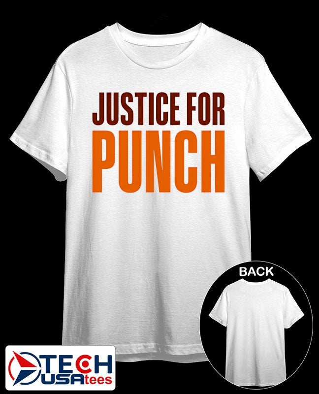 Justice for Punch the Monkey shirt Unisex T-shirt, Sweatshirt, Hoodie, Long Sleeve Tee - T-Shirt, Sweatshirt, Hoodie