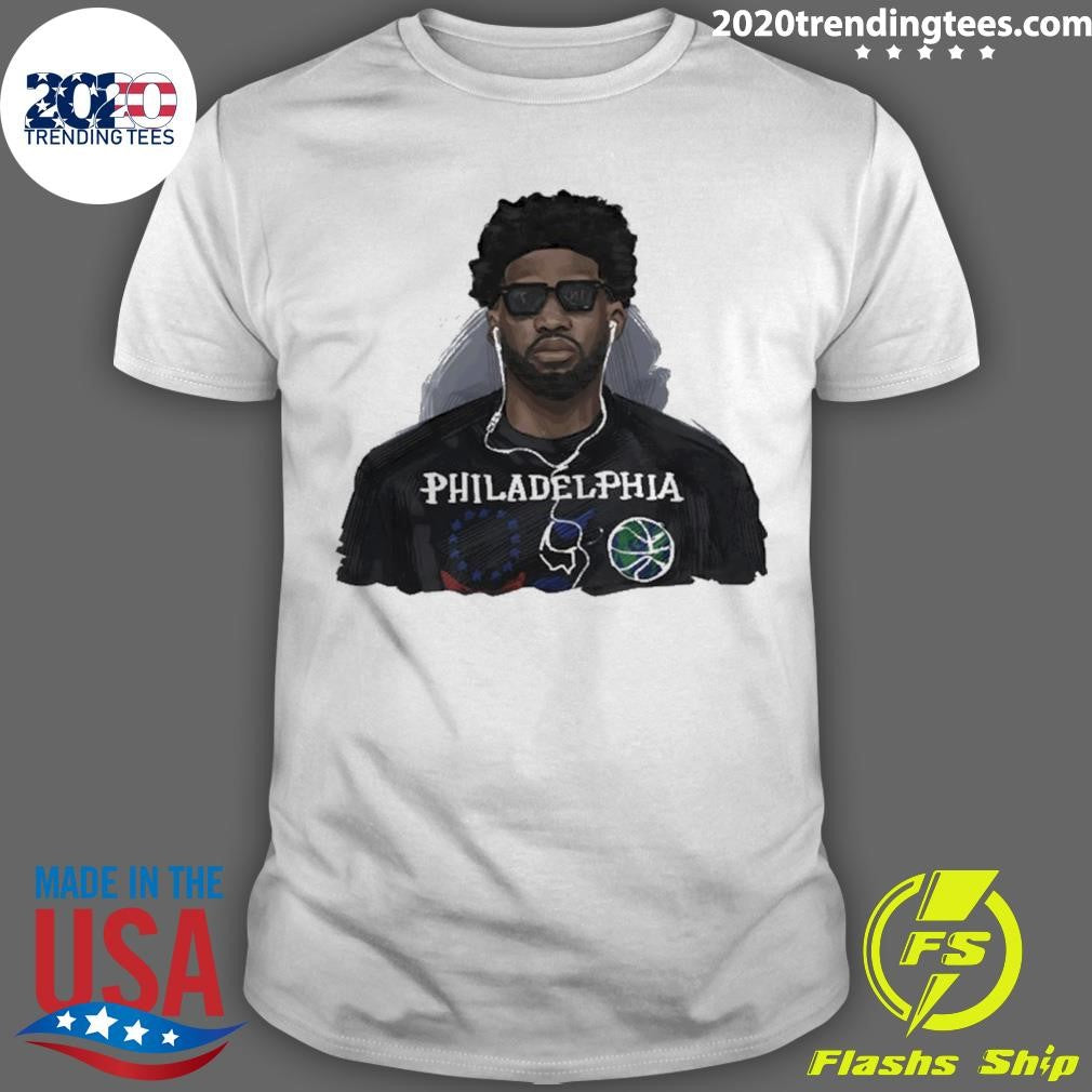 Justin Edwards Philadelphia 76ers Player Art Shirt Unisex T-shirt, Sweatshirt, Hoodie, Long Sleeve Tee - T-Shirt, Sweatshirt, Hoodie