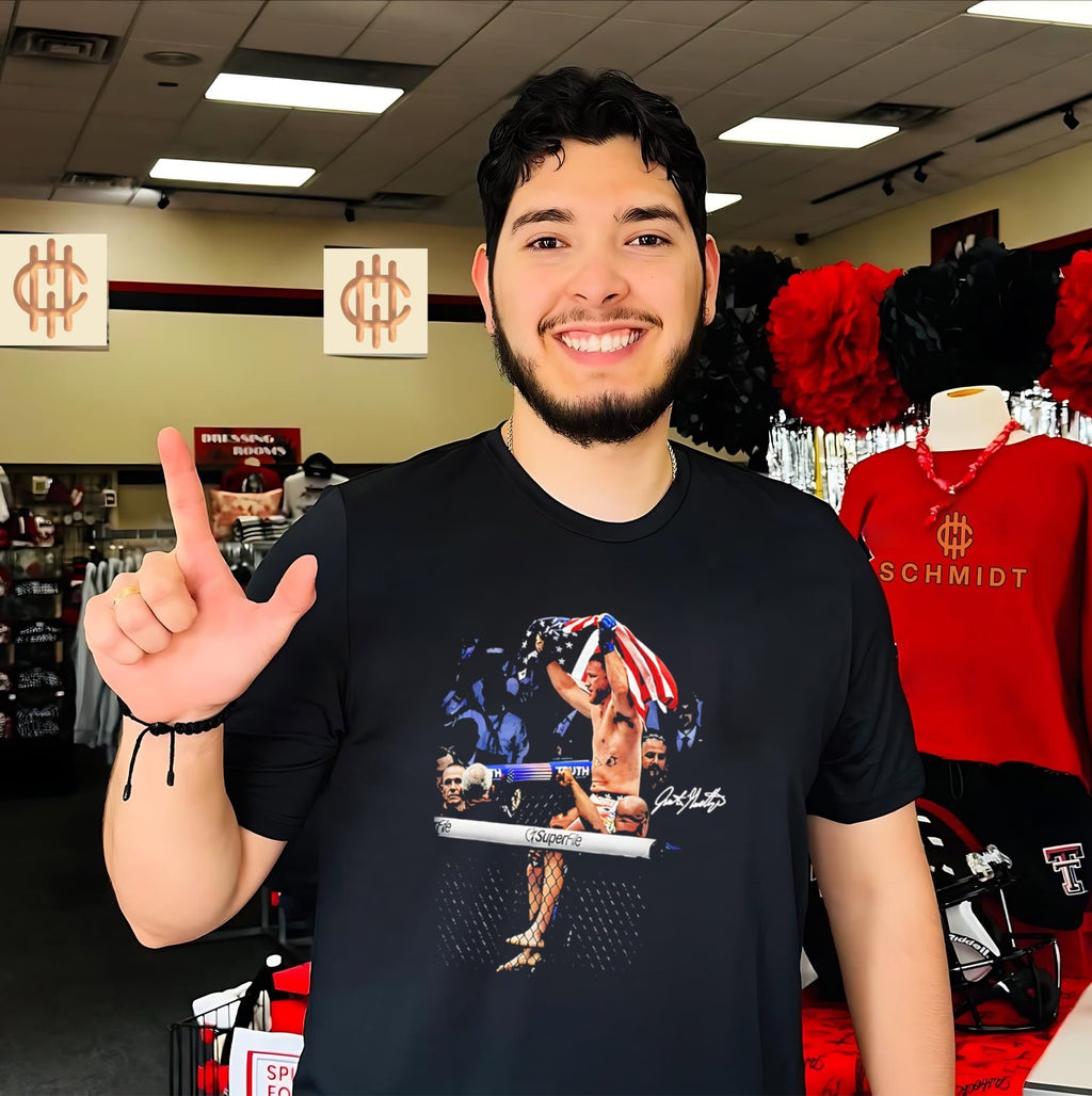 Justin Gaethje holding American flag signature vintage shirt Unisex T-shirt, Sweatshirt, Hoodie, Long Sleeve Tee - T-Shirt, Sweatshirt, Hoodie