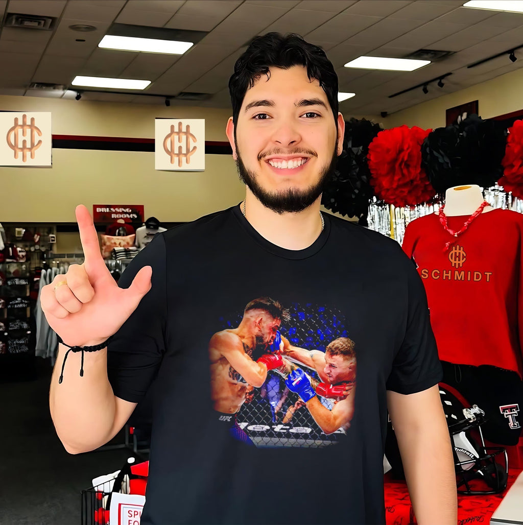 Justin Gaethje vs Ilia Topuria UFC Champions 2026 graphic shirt Unisex T-shirt, Sweatshirt, Hoodie, Long Sleeve Tee - T-Shirt, Sweatshirt, Hoodie