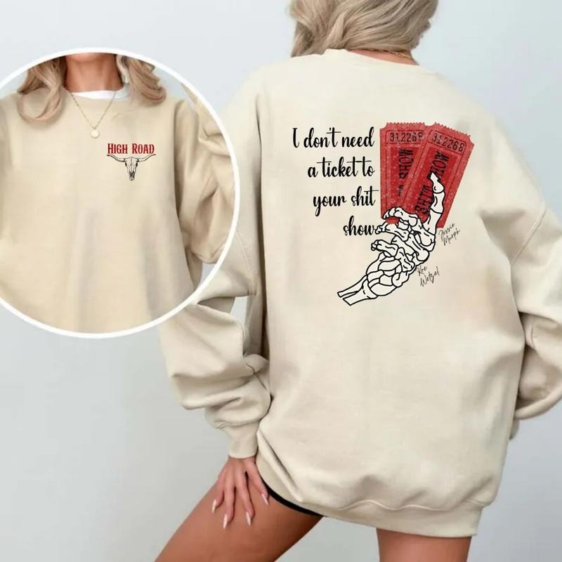K0e Wetzei High Road Both Sided Country Music Shirt Summer Music Festival Ticket Your Shit Show Long Sleeve T-Shirts, Hoodie, Sweatshirt - T-Shirt, Sweatshirt, Hoodie