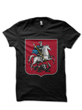 Mosow Coat Arms Flag Saint George Lancing Zilant Black T-Shirts, Hoodie, Sweatshirt - T-Shirt, Sweatshirt, Hoodie