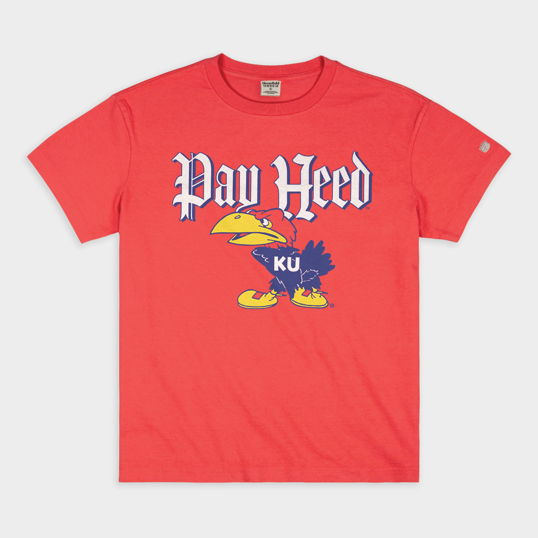 Kansas Jayhawks "Pay Heed" Vintage Heavyweight T-Shirts, Hoodie, Sweatshirt - T-Shirt, Sweatshirt, Hoodie