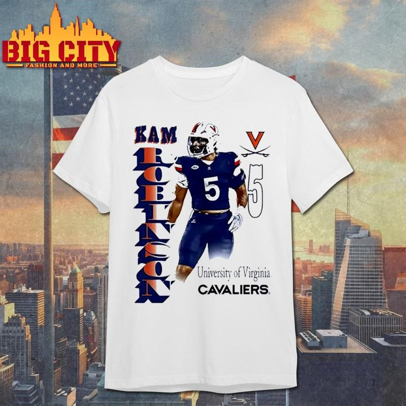 Kam Robinson Virginia Cavaliers Portrait Shirt Unisex T-shirt, Sweatshirt, Hoodie, Long Sleeve Tee - T-Shirt, Sweatshirt, Hoodie