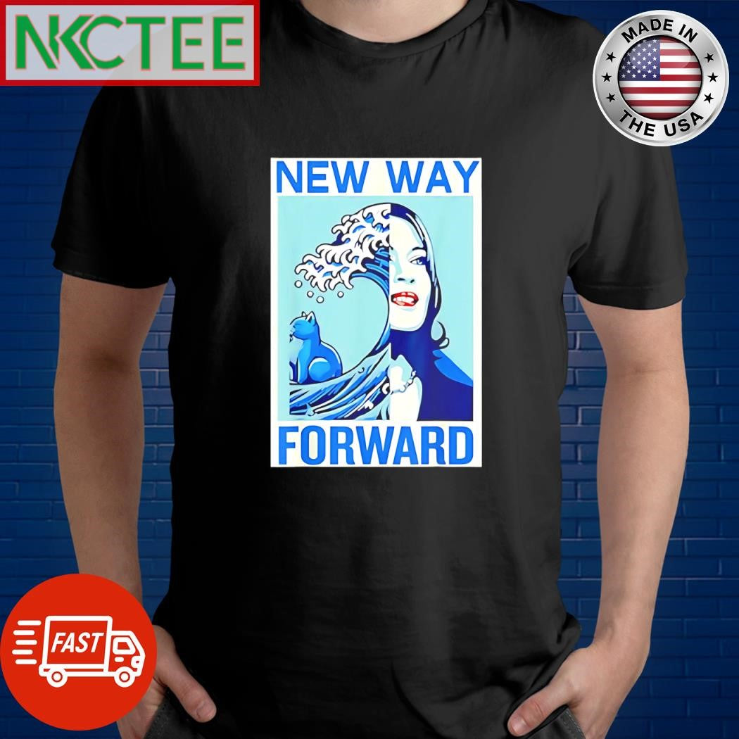 Kamala Harris A New Way Forward cat shirt Unisex T-shirt, Sweatshirt, Hoodie, Long Sleeve Tee - T-Shirt, Sweatshirt, Hoodie