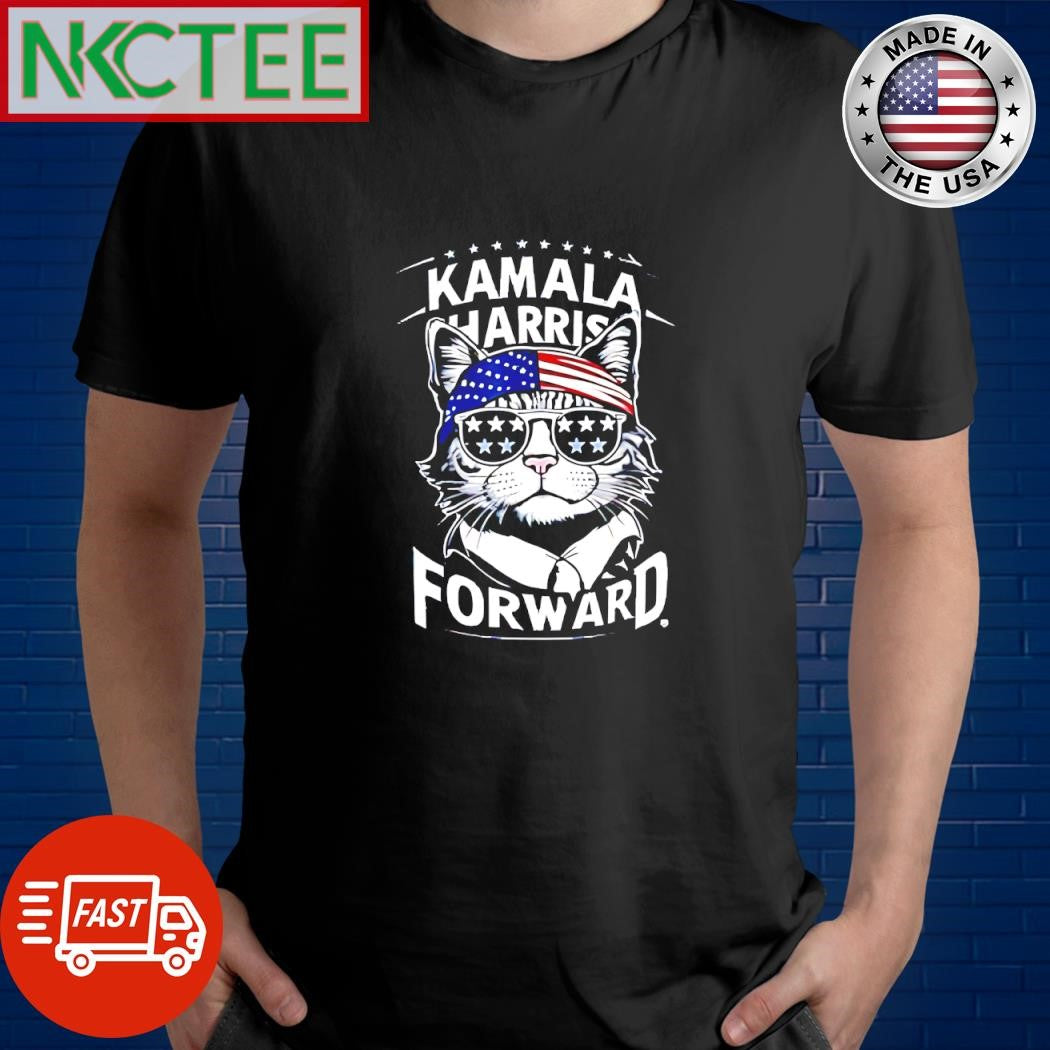 Kamala Harris Cat Forward shirt Unisex T-shirt, Sweatshirt, Hoodie, Long Sleeve Tee - T-Shirt, Sweatshirt, Hoodie